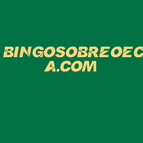 Logo da BINGOSOBREOECA